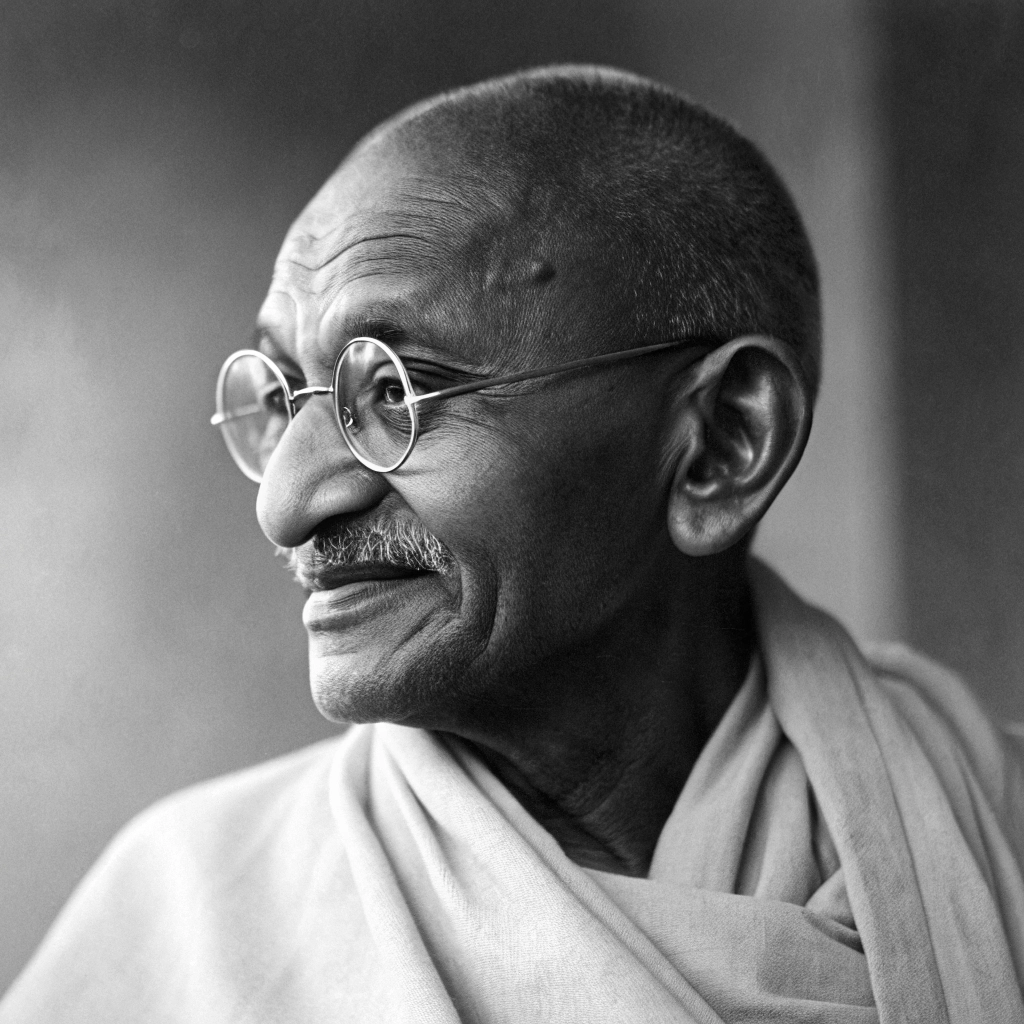 Portrait of Mahatma Gandhi
